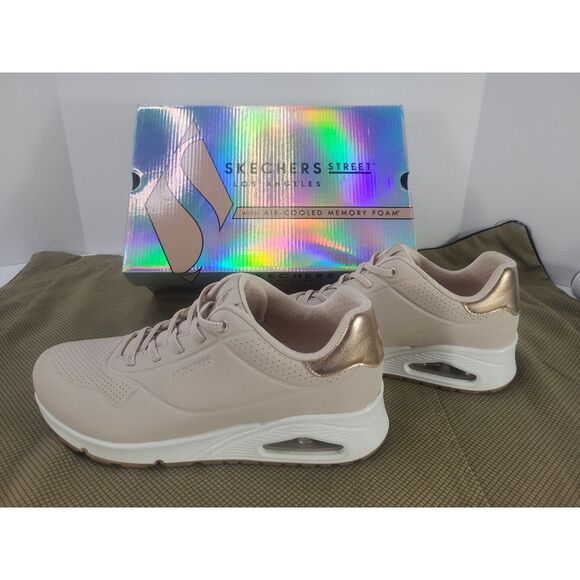 Skechers Shoes - Skechers Street Los‎ Angeles 155196 Uno-Shimmer Away Pink Womens Size 11